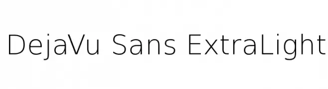 DejaVu Sans ExtraLight  baixar fontes gratis