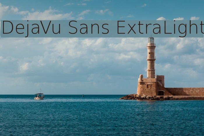 DejaVu Sans ExtraLight Font examples