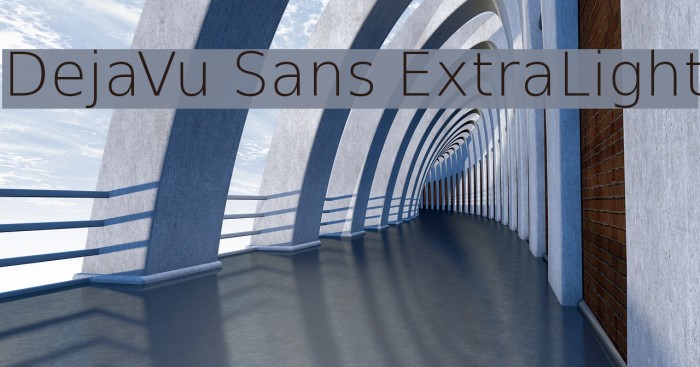 DejaVu Sans ExtraLight Font examples