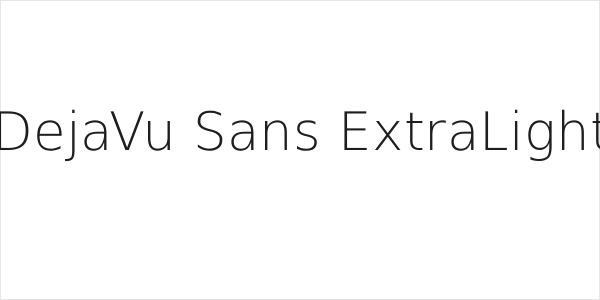 DejaVu Sans ExtraLight Logo