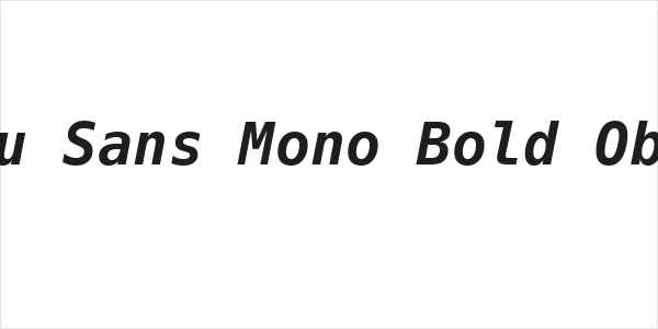 DejaVu Sans Mono Bold Oblique Logo
