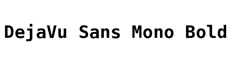DejaVu Sans Mono Bold 字体