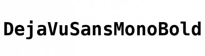 DejaVu Sans Mono Bold  font caratteri gratis