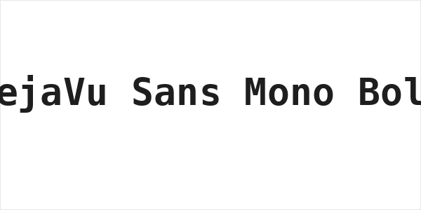 DejaVu Sans Mono Bold Logo