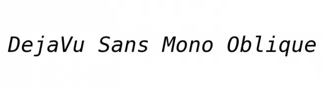 DejaVu Sans Mono Oblique  baixar fontes gratis