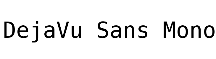 DejaVu Sans Mono Font