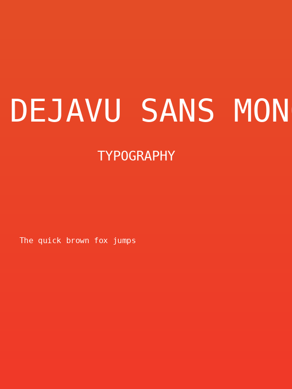 DejaVu Sans Mono Poster
