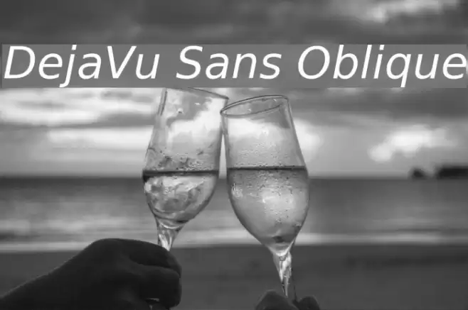 DejaVu Sans Oblique Font examples