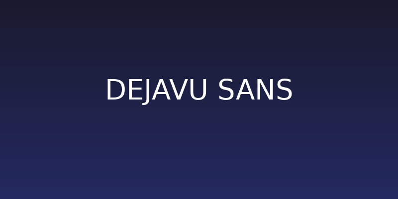 DejaVu Sans Social Header