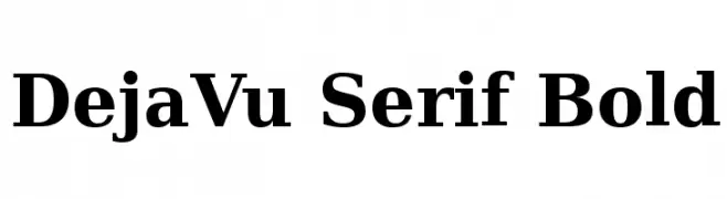 DejaVu Serif Bold  تنزيل الخطوط