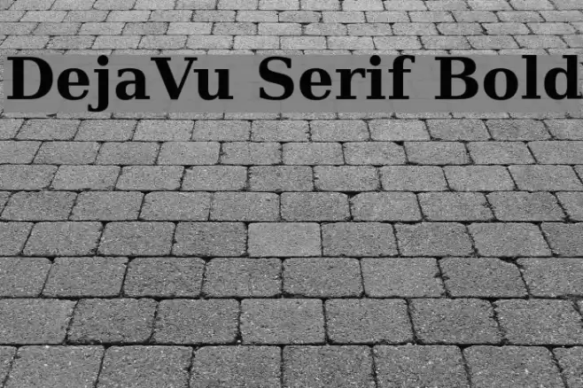 DejaVu Serif Bold خط examples