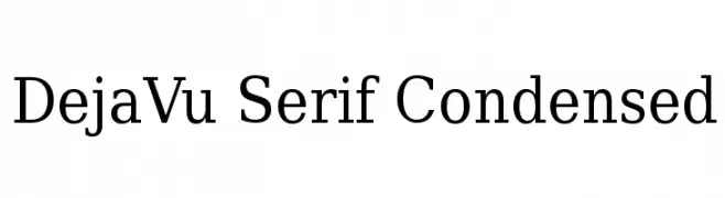 DejaVu Serif Condensed  नि: शुल्क फ़ॉन्ट्स डाउनलोड