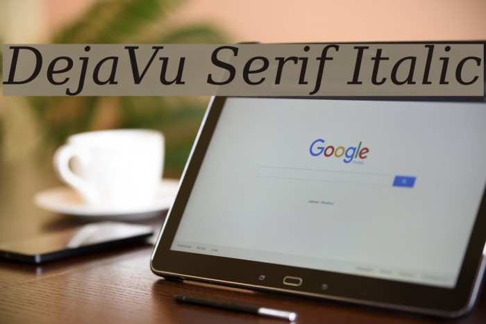 DejaVu Serif Italic Font examples