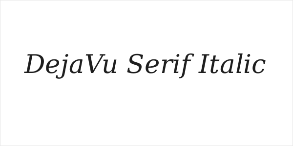 DejaVu Serif Italic Logo