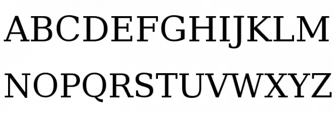 DejaVu Serif Fonte MAIÚSCULAS
