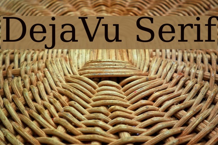 DejaVu Serif Font examples