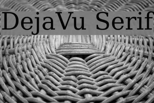 DejaVu Serif Font examples