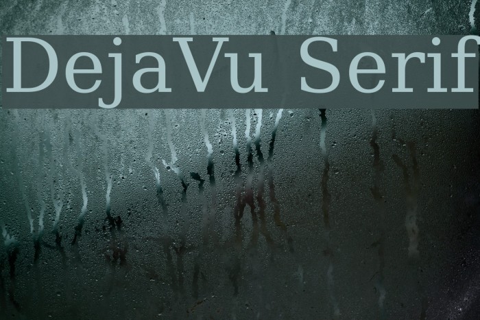 DejaVu Serif Font examples
