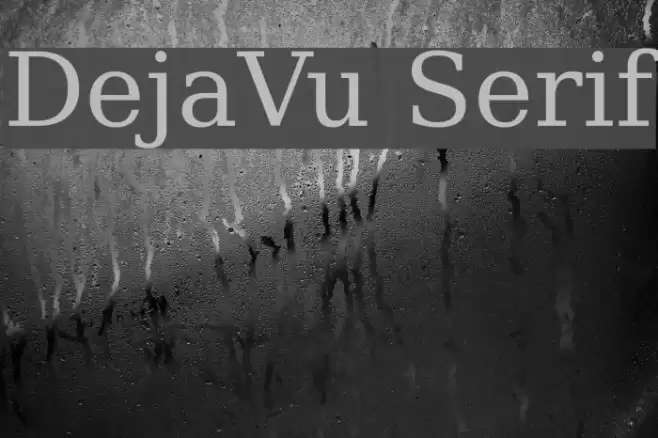 DejaVu Serif Font examples