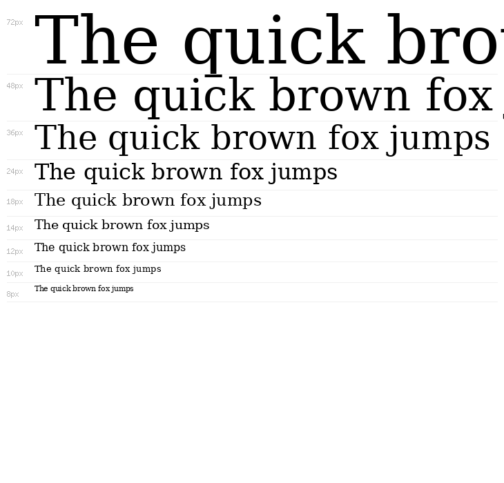 DejaVu Serif Waterfall