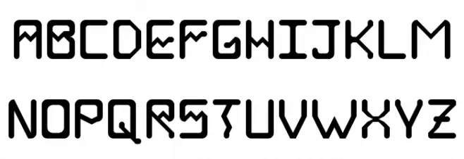 Deka Regular 字体 大写