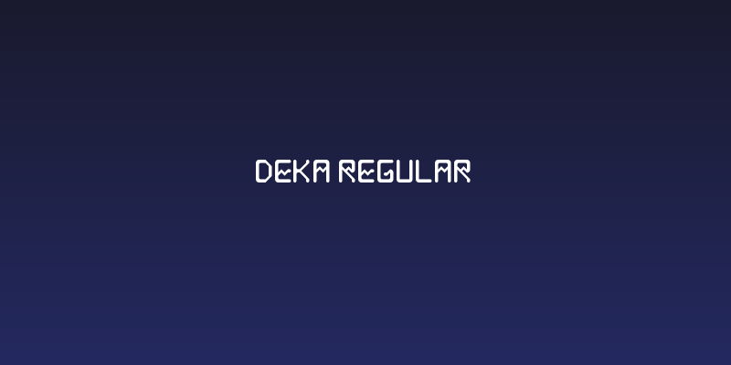 Deka Regular Social Header