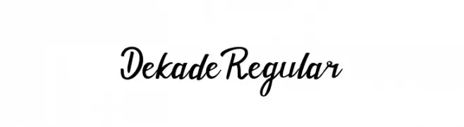 Dekade Regular  Frei Schriftart Herunterladen