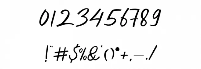 Dekade Regular Font OTHER CHARS