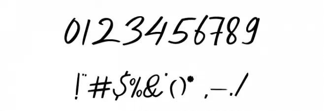 Dekade Regular Font OTHER CHARS