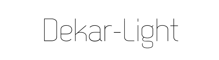 Dekar-Light Font