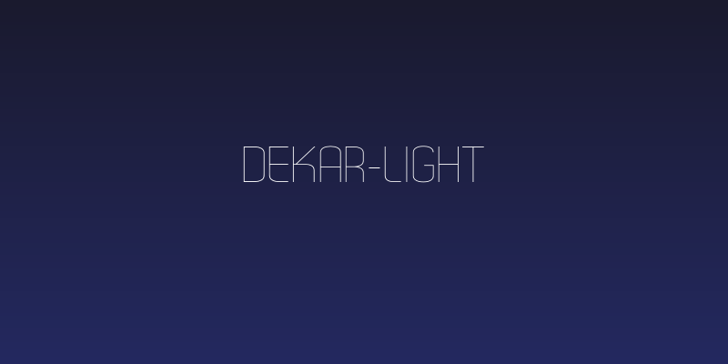 Dekar-Light Social Header