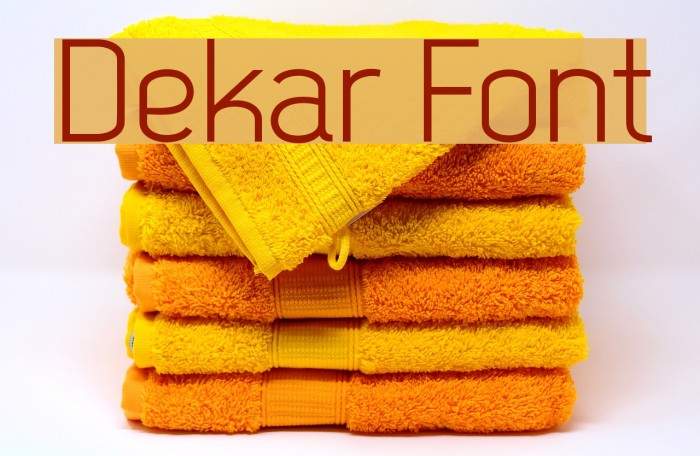 Dekar Fonte examples