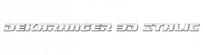 Dekaranger 3D Italic 