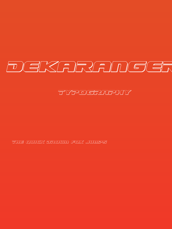 Dekaranger 3D Italic Poster