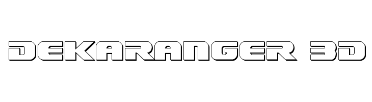 Dekaranger 3D  Fuentes Gratis Descargar