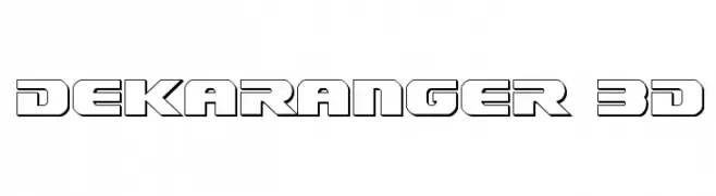 Dekaranger 3D  font caratteri gratis
