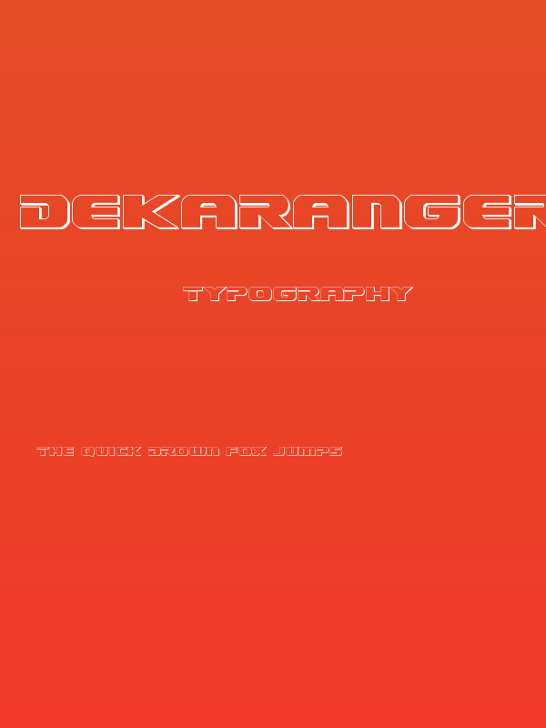 Dekaranger 3D Poster