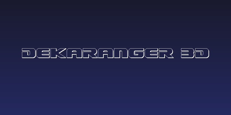 Dekaranger 3D Social Header