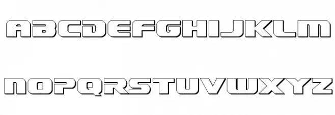 Dekaranger 3D Caratteri MINUSCOLO