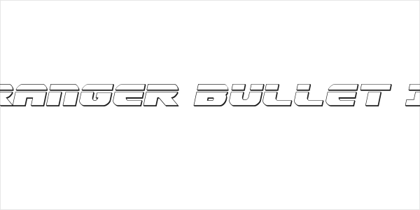 Dekaranger Bullet Italic Logo