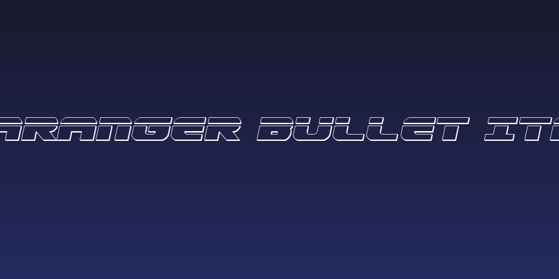 Dekaranger Bullet Italic Social Header