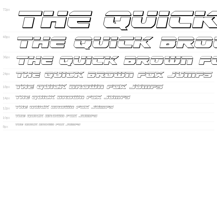 Dekaranger Bullet Italic Waterfall