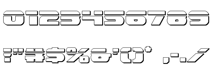 Dekaranger Bullet Font OTHER CHARS