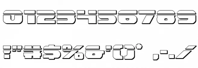 Dekaranger Bullet Font OTHER CHARS