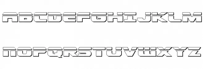 Dekaranger Bullet Schriftart Groß