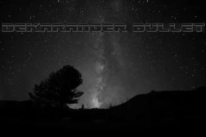 Dekaranger Bullet Font examples