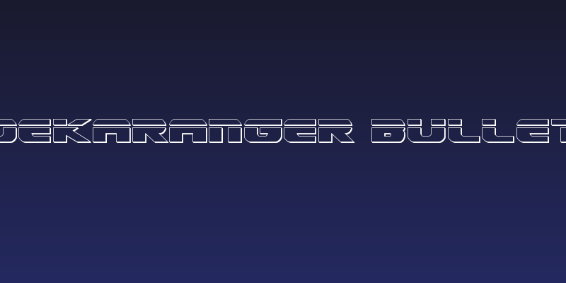Dekaranger Bullet Social Header