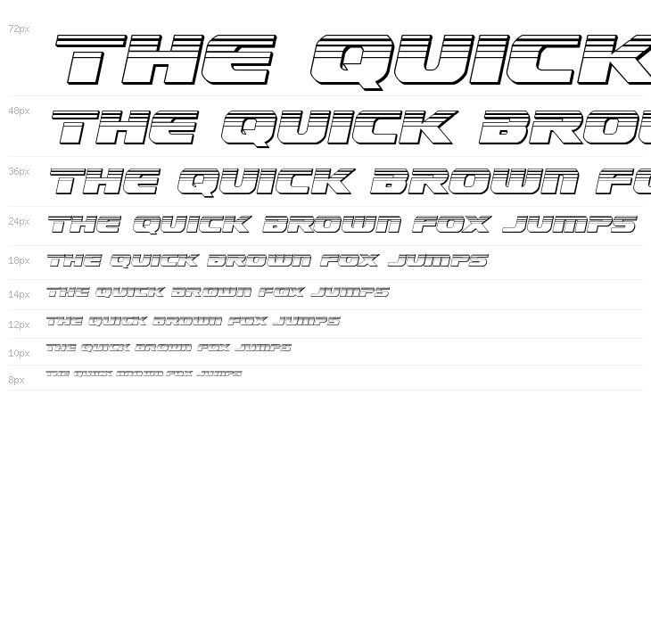 Dekaranger Chrome Italic Waterfall