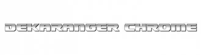 Dekaranger Chrome  font caratteri gratis
