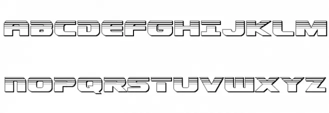 Dekaranger Chrome フォント 大文字